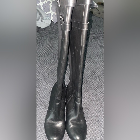 Cole Haan Black Knee High Ladies dress boots, Size 10 - Picture 5 of 6